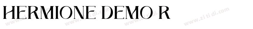 HERMIONE DEMO R字体转换